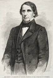 Elihu B. Washburne, Illinois, ordförande i utskottet för handel