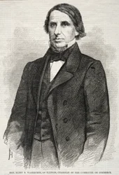 Hon. Elihu B. Washburne, Illinois, ordförande i kommittén för handel, 1860.