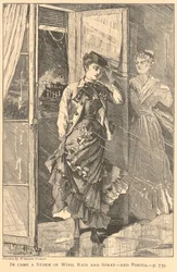 En storm av vind, regn och stänk kom - och Portia, ur The Galaxy, december 1869