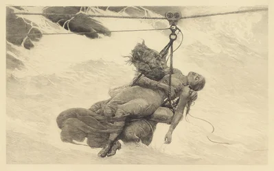 Räddad, 1889