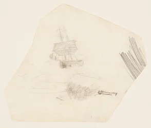 Square Rigger i ett stormigt hav