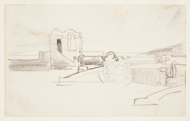 Studie för "Searchlight, Harbour Entrance, Santiago de Cuba"