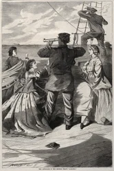 The Approach of the British Pirate Alabama, 1863.