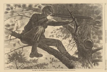 The Army of the Potomac - A Sharp-Shooter on Picket Duty, 1862.