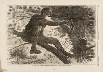 The Army of the Potomac, A Sharp-Shooter on Picket Duty, publicerad i Harper