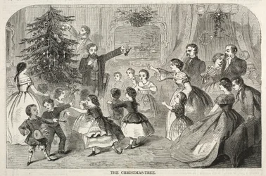 Julgranen, 1858.