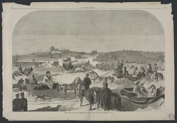 The Drive i Central Park, New York, september 1860, 1860.