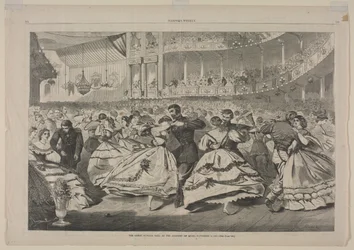 Den stora ryska balen vid Musikhögskolan, 5 november 1863, 1863.