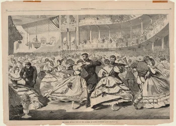 Den stora ryska balen på Musikhögskolan, 5 november 1863, från Harper