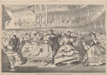 Den stora ryska balen vid Musikhögskolan, 5 november 1863, publicerad 1863.