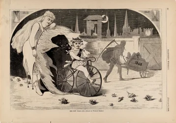 The New Year--1869, från Harper