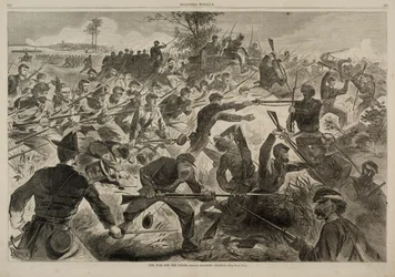 Kriget för unionen 1862 - En bajonettattack, från Harper