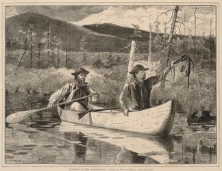 Trapping in the Adirondacks, från Every Saturday: An Ilustrated Journal of Choice Reading, 24 december 1870