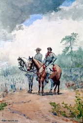 Två förbundsscouter, 1887