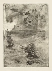 Två huvuden (studie efter "Undertow")