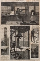 Watch-Tower, Corner of Spring and Varick Streets, New York, 1874.
