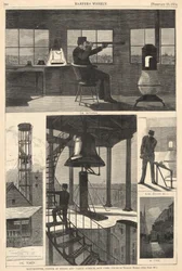 Watch-Tower, Corner of Spring och Varick Streets, New York, från Harper