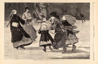 "Winter"--A Skating Scene", från Harper