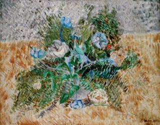 Blå blommor