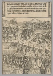 Capitulation of a French City, skylt 12 från historiska scener från kejsar Maximilian I:s liv från triumfbågen