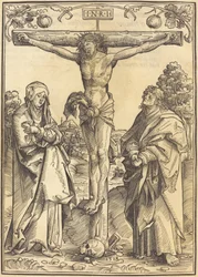 Kristus på korset med Maria och Johannes