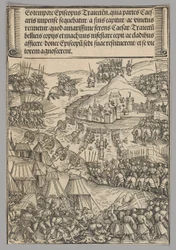 Siege of Utrecht, skylt 6 från Historiska scener ur kejsar Maximilian I:s liv från triumfbågen
