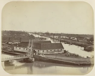 Hamnkanalen och boomen i Batavia