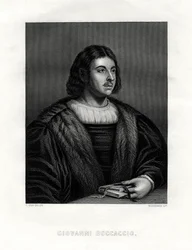 Giovanni Boccaccio, italiensk författare och poet, 1800-talet.