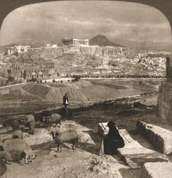 Akropolis, Aten, Grekland, 1902.