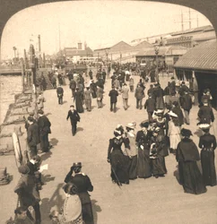 The Ocean Steamship Landing, Liverpool, England, 1901.