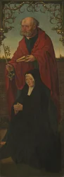 Sankt Peter och en donator (recto); Sankt Thomas (verso)