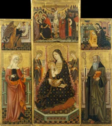 Altarpiece of the Virgin Suckling the Child, Saint Clare and Saint Anthony the Abbott