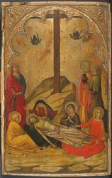 Klagosången över den döde Kristus, 1370-88.