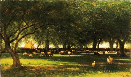 Middag i fruktträdgården, 1900.