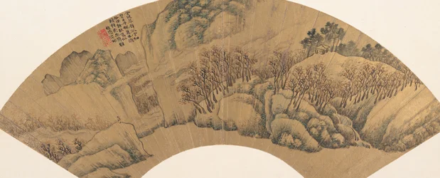 Grön klippa med röda lönnar, 1603.