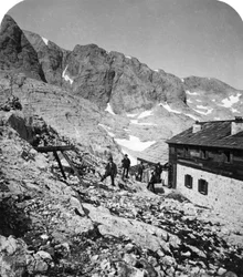 Simony Hut, Salzkammergut, Österrike, ca 1900-talet.