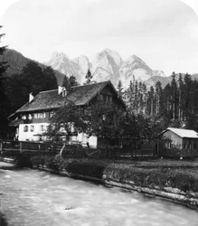 Smederna smider i Gosau, Salzkammergut, Österrike, ca 1900-talet.
