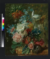 Vas med blommor, före 1831