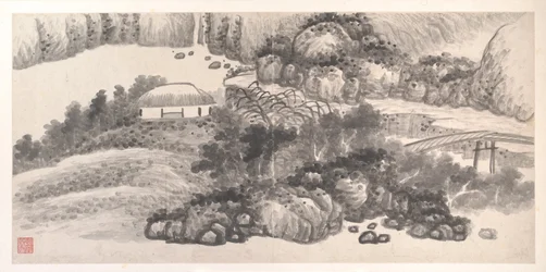 Landscapes of the Twelve Months, ca 1685 (album med tolv målningsblad; tusch på papper)