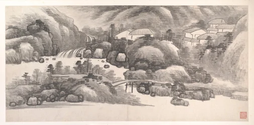 Landscapes of the Twelve Months, ca 1685 (album med tolv målningsblad; tusch på papper)