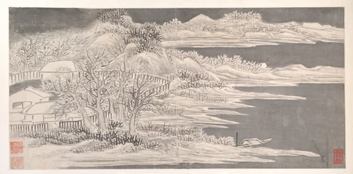 Landscapes of the Twelve Months, ca 1685 (album med tolv målningsblad; tusch på papper)