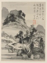 Album of Seasonal Landscapes, Leaf D (föregående blad 2)