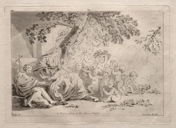 Heliga familjen med Putti