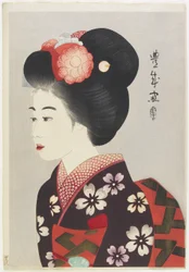 Maiko Girl, 1924 (trätryck i färg)