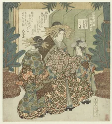 Nummer tre: The Sky at New Years med Chitose från Tsuruya San - Hatsusora no Tsuruya uchi Chitose (titel på objekt) Nakanochô för Hisakataya Poetry Society (serietitel) Hisakataya Nakanochô (serietitel på objekt)