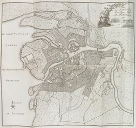 Karta över Sankt Petersburg, 1790.