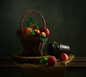 Stämningsfullt fruktstilleben