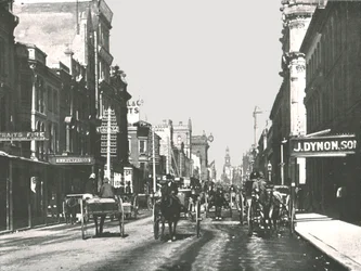 George Street, Sydney, Australien, 1895.