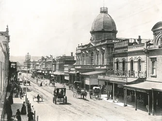 Rundle Street, Adelaide, Australien, 1895.