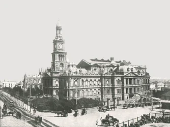 The New Town Hall, Sydney, Australien, 1895.